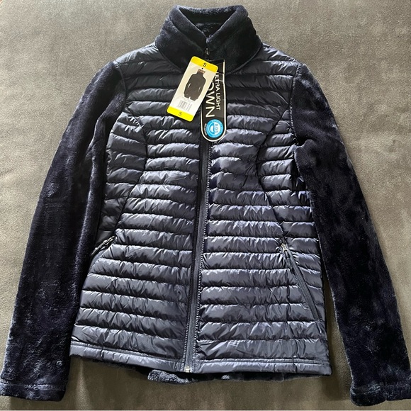 New 32 Degrees Heat Women’s Jacket Puffer Down navy Blue Size S Small - Picture 1 of 5